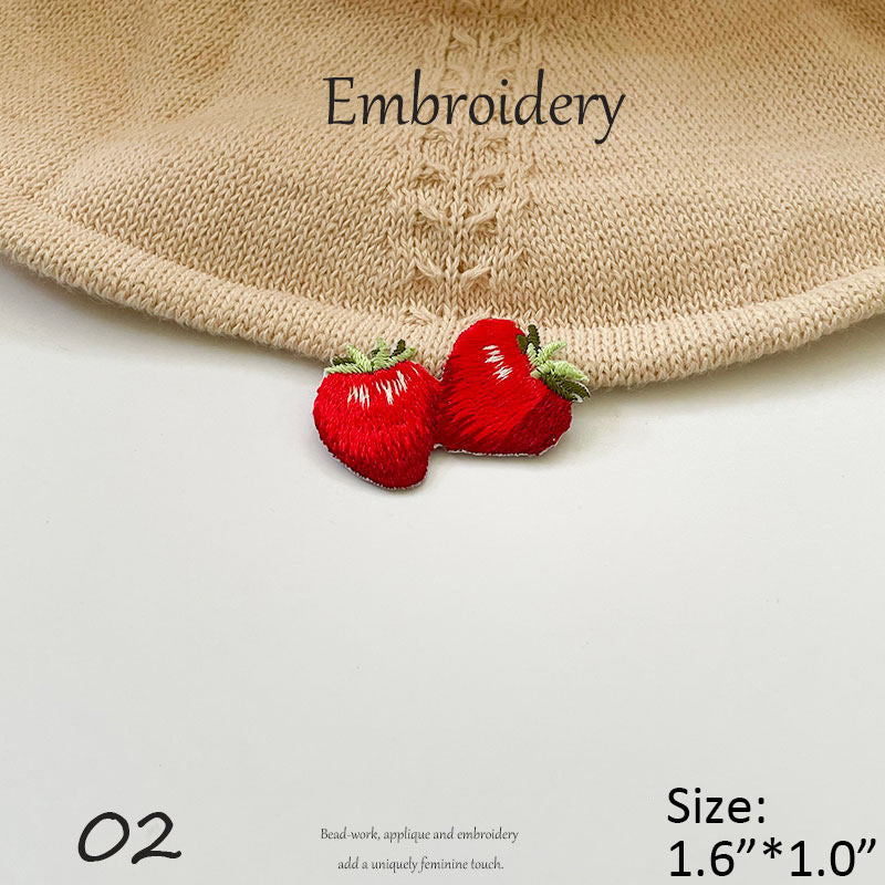 Fruit Series Embroidered Iron-on Patches