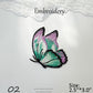 Colorful Embroidered Butterfly