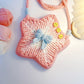 Star & Pompompurin Camellia Hand-Crocheted Bag — DIY Kit (Crochet Materials Pack) — Handmade Gift