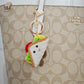 Croissant Birthday Cake Pendant Keychain DIY Yarn Crochet Kit for Friends and Best Friend Handmade Gifts