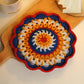 DIY Mandala Insulated Coaster Crochet Kit for Beginners - Finished Placemat