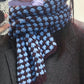 Star-Patterned Scarf DIY Crochet Kit — Hand-Knitting Materials with Chunky Yarn