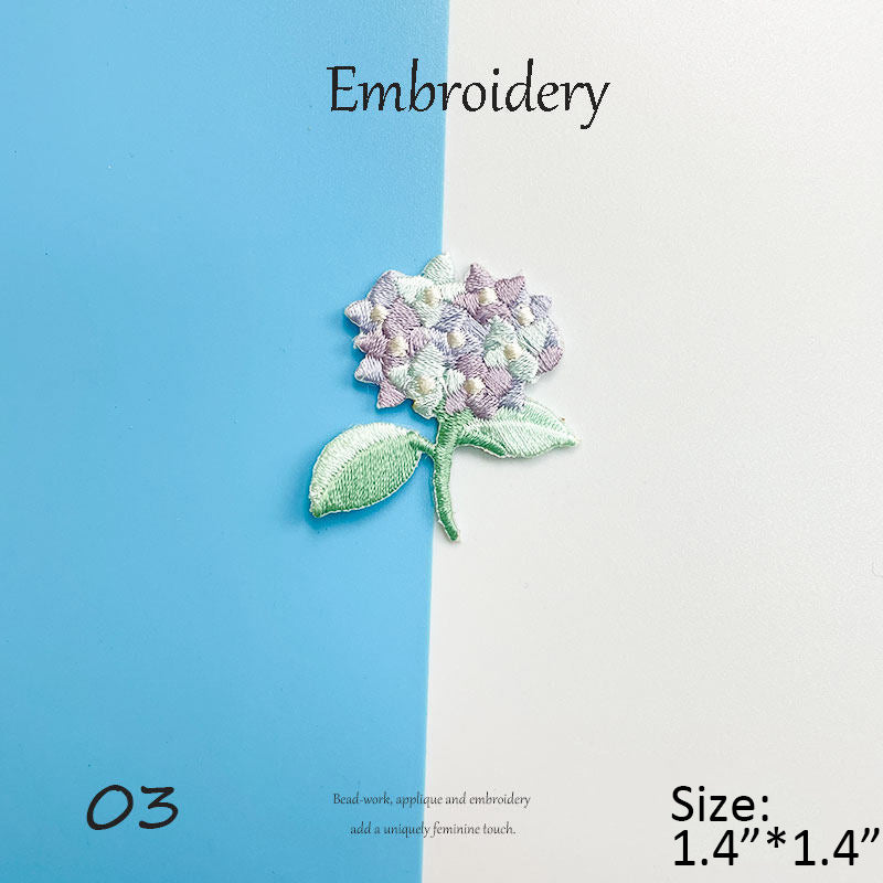 Floral Embroidery Patches