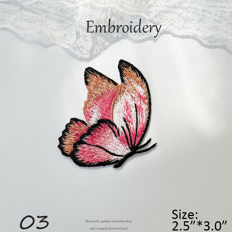 Colorful Embroidered Butterfly