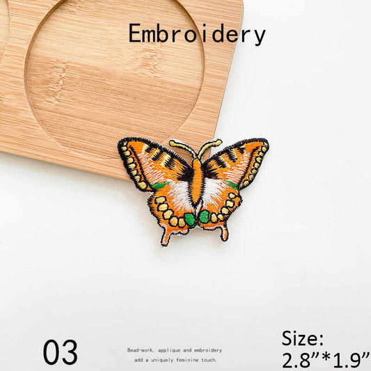 Butterfly Embroidered Iron-on Patch