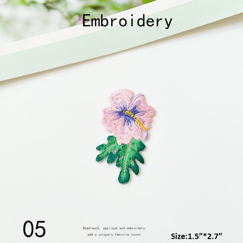 Floral Embroidery Patch