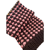 Star-Patterned Scarf DIY Crochet Kit — Hand-Knitting Materials with Chunky Yarn