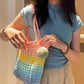 Star & Pompompurin Camellia Hand-Crocheted Bag — DIY Kit (Crochet Materials Pack) — Handmade Gift
