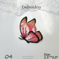 Colorful Embroidered Butterfly