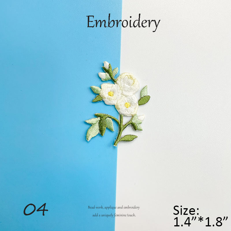 Floral Embroidery Patches