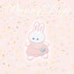 Soft and Cute Rabbit Embroidery Patch