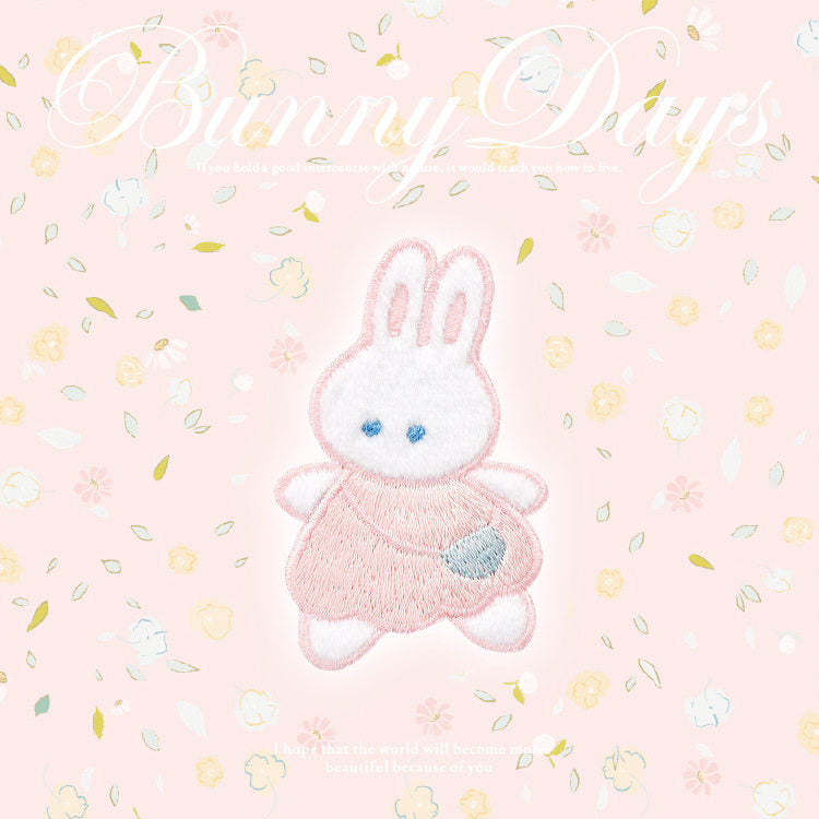Soft and Cute Rabbit Embroidery Patch