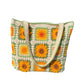 Granny Square Hand-Knitted Bag — Crochet DIY Kit | Wool Knit Camellia Shoulder Bag | Handmade Gift