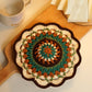 DIY Mandala Insulated Coaster Crochet Kit for Beginners - Finished Placemat