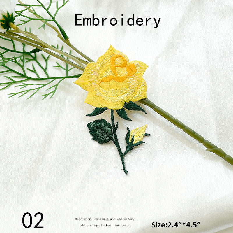 Floral Embroidery Patch
