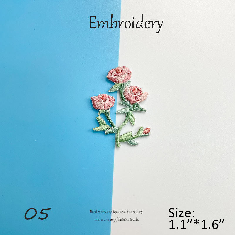 Floral Embroidery Patches