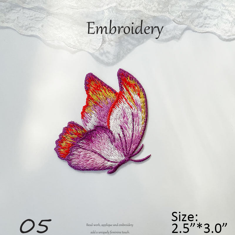Colorful Embroidered Butterfly