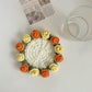 Mini rose bouquet coaster DIY knitting kit