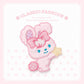 Soft and Cute Rabbit Embroidery Patch