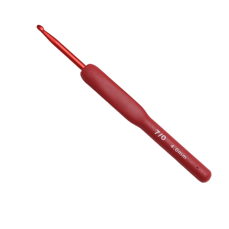 Red Soft-Handle Crochet Hook