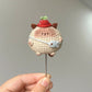 Cute doll keychain yarn handmade knitting DIY material kit crochet handmade gift
