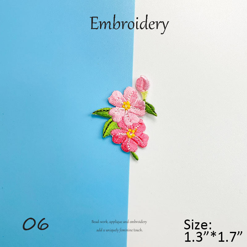 Floral Embroidery Patches