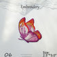 Colorful Embroidered Butterfly