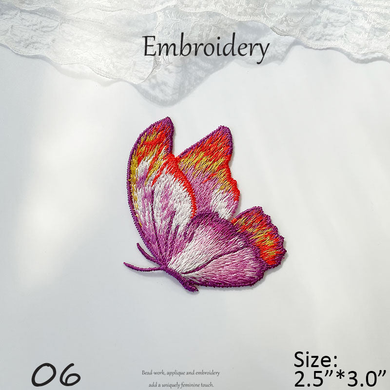 Colorful Embroidered Butterfly