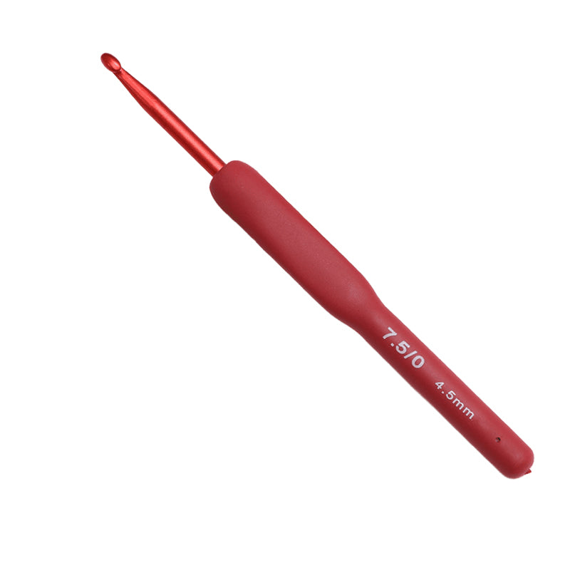 Red Soft-Handle Crochet Hook