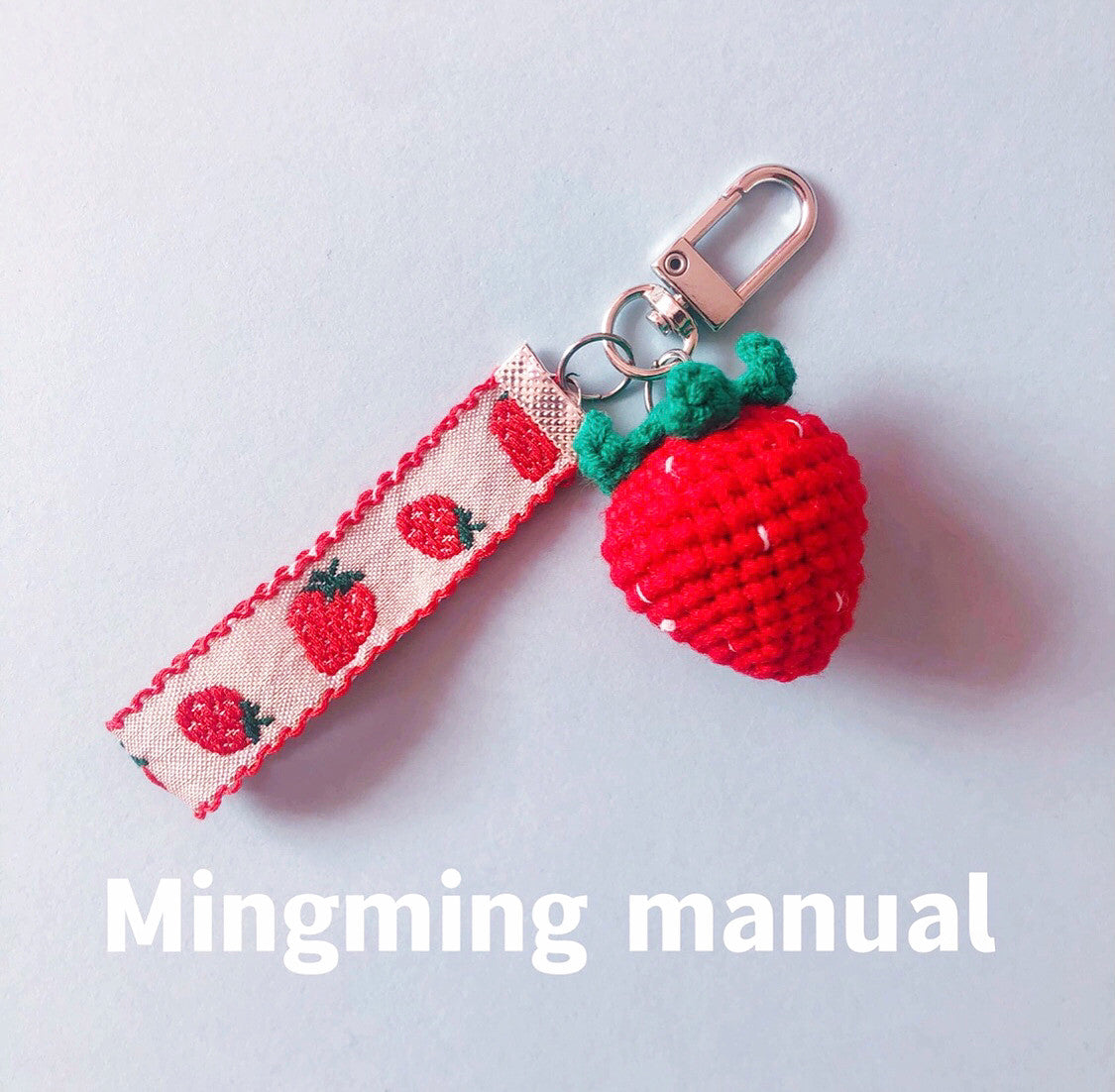 Finished Hand-Knitted Accessories: Keychains, Bag Charms, and Mobile Phone Pendants