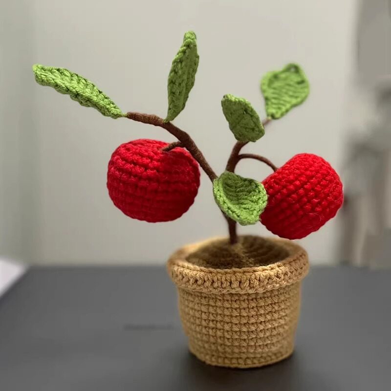 DIY Crochet Kit,Potted "Money Tree" — Handmade Yarn Craft & New Year's Gift