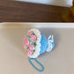 various colorful crocheted ice cream cones