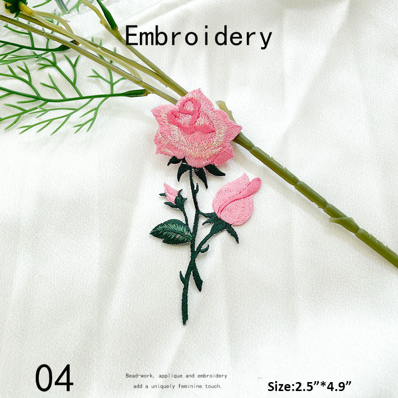 Floral Embroidery Patch