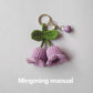 Finished Hand-Knitted Accessories: Keychains, Bag Charms, and Mobile Phone Pendants