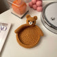DIY craft kit for making gifts sheep, bear, duck, water coaster, hand-knitted yarn, crochet hooks