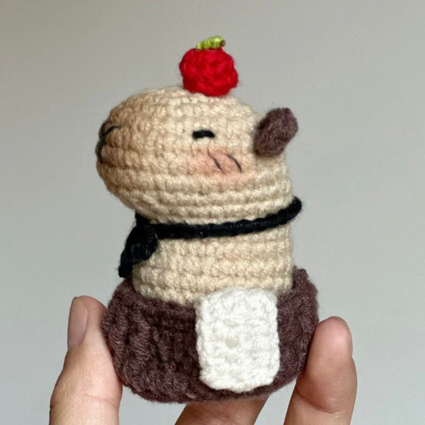 DIY Crochet Kit for Ugly Fish Capibala Bag Keychains/Dolls/Gifts