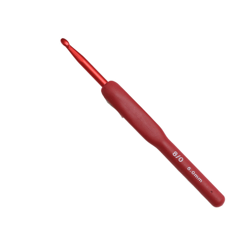 Red Soft-Handle Crochet Hook