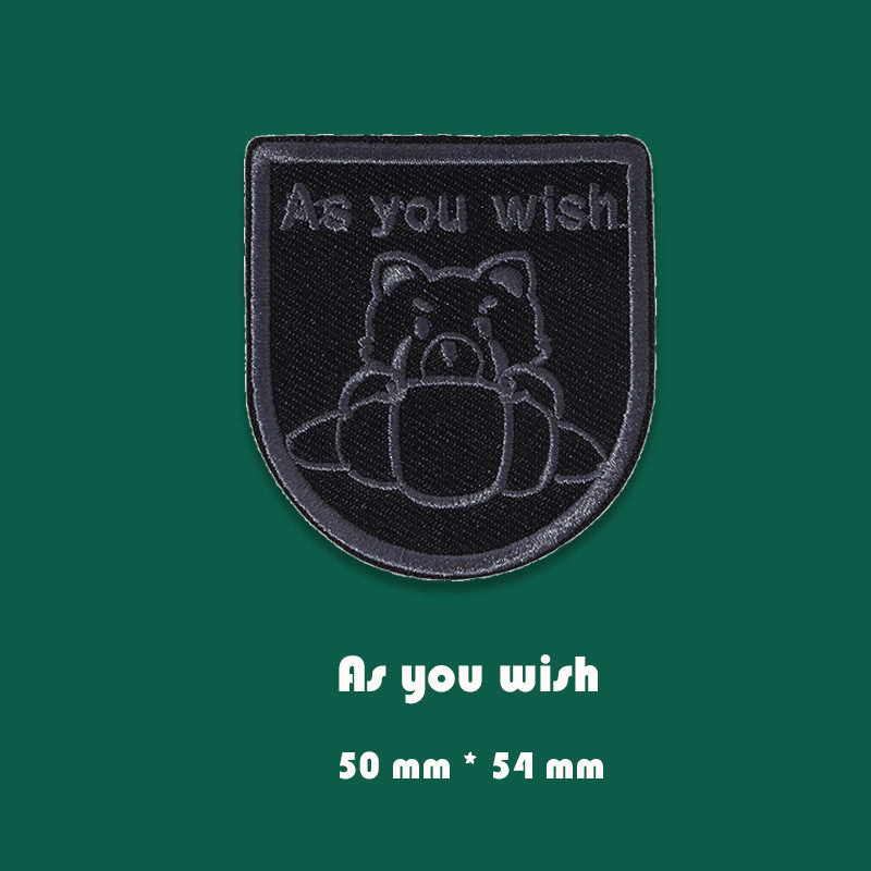 Black Shape Embroidery
