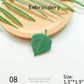 Fresh and Delicate Leaf Embroidery