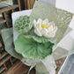 Lotus Flower DIY Woven Bouquet Knitting Kit with Crochet Hooks - Good Luck Preserved Flower Ornament Gift