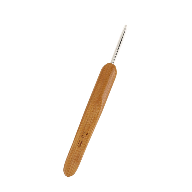 Carbonized Bamboo-Handled Crochet Hook