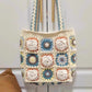 Granny Square Hand-Knitted Bag — Crochet DIY Kit | Wool Knit Camellia Shoulder Bag | Handmade Gift