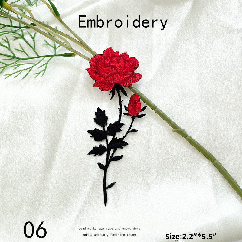Floral Embroidery Patch