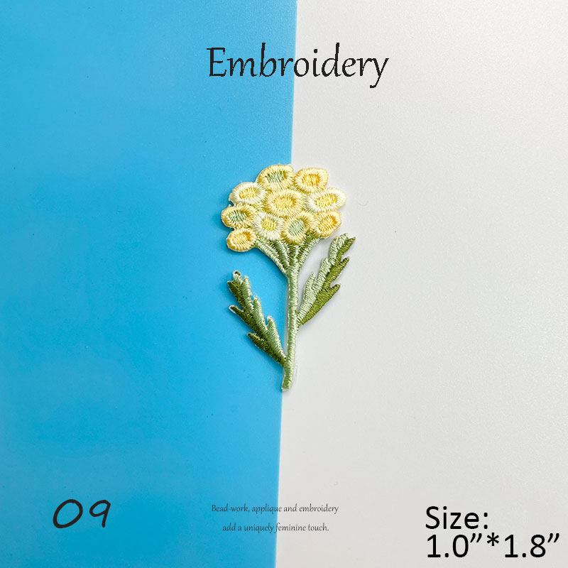 Floral Embroidery Patches