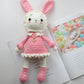 DIY Crochet Doll Kit Handmade Gift Yarn Doll Couple Rabbit for friend family