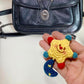 Small star bag charm keychain yarn hand-knitting DIY material kit for making Christmas gifts