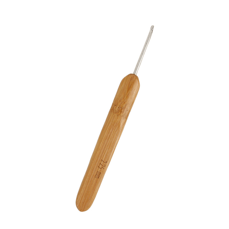 Carbonized Bamboo-Handled Crochet Hook