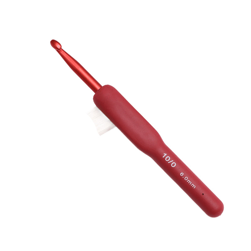 Red Soft-Handle Crochet Hook