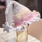 Snowflake Hand-knitted 8-strand variegated yarn DIY handmade elf hat crochet autumn and winter hand-knitted scarf