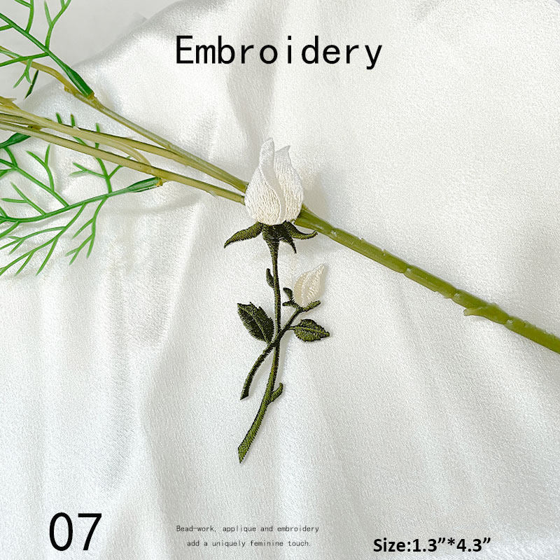 Floral Embroidery Patch